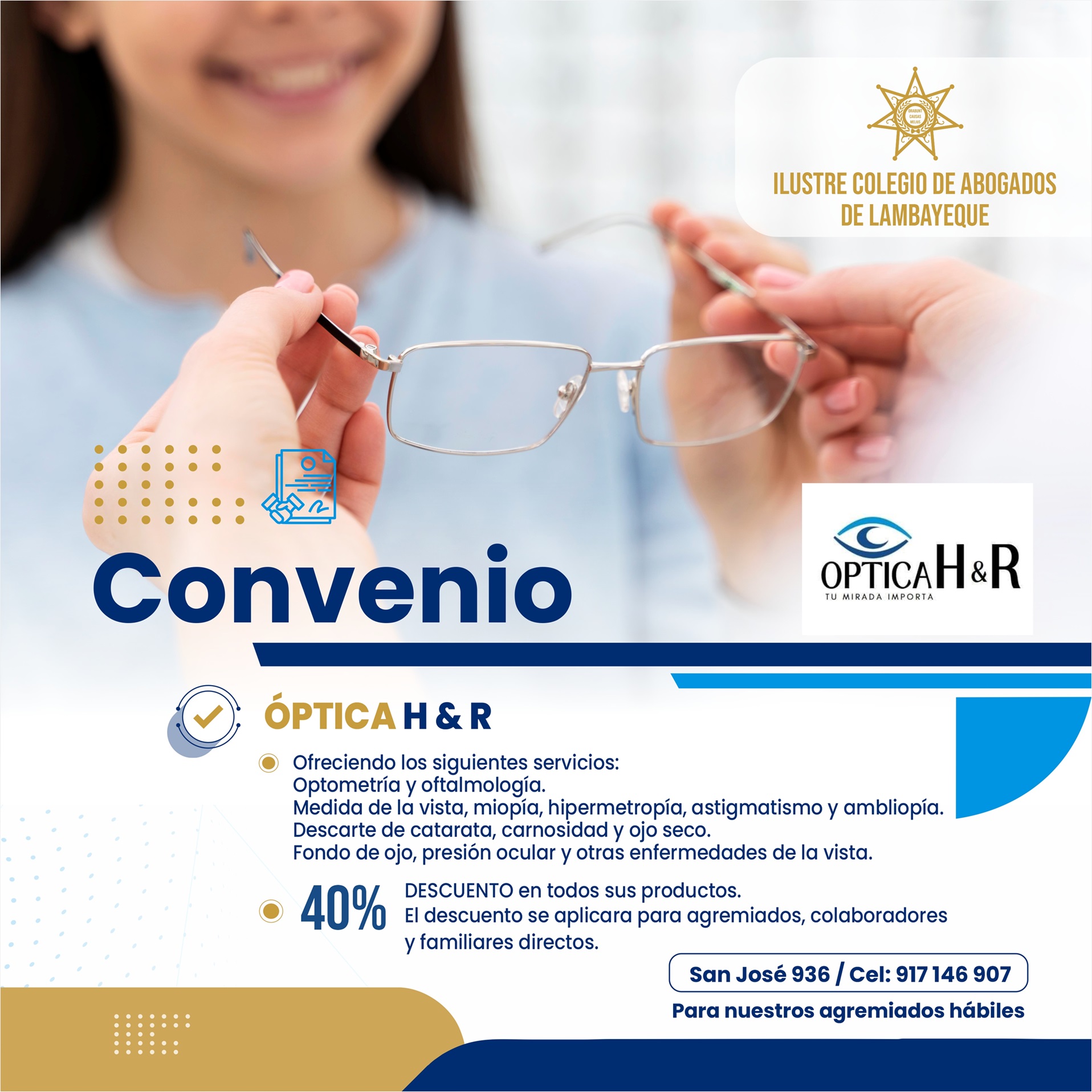 Convenio CONVENIOS OPTICA H Y R